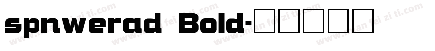 spnwerad Bold字体转换